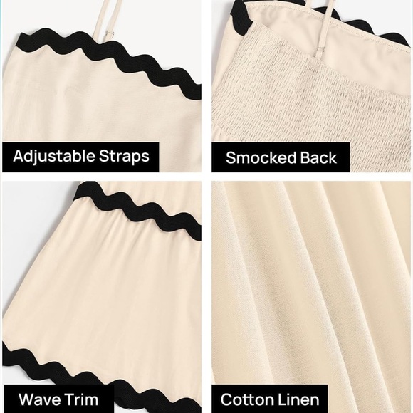 ZESICA Womens Summer Spaghetti Strap Lace Swing A Line Midi Dress - Picture 4 of 6